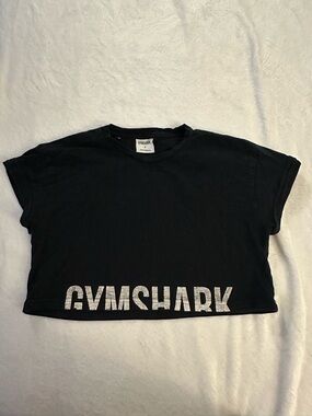 Gymshark Black Cropped Tee